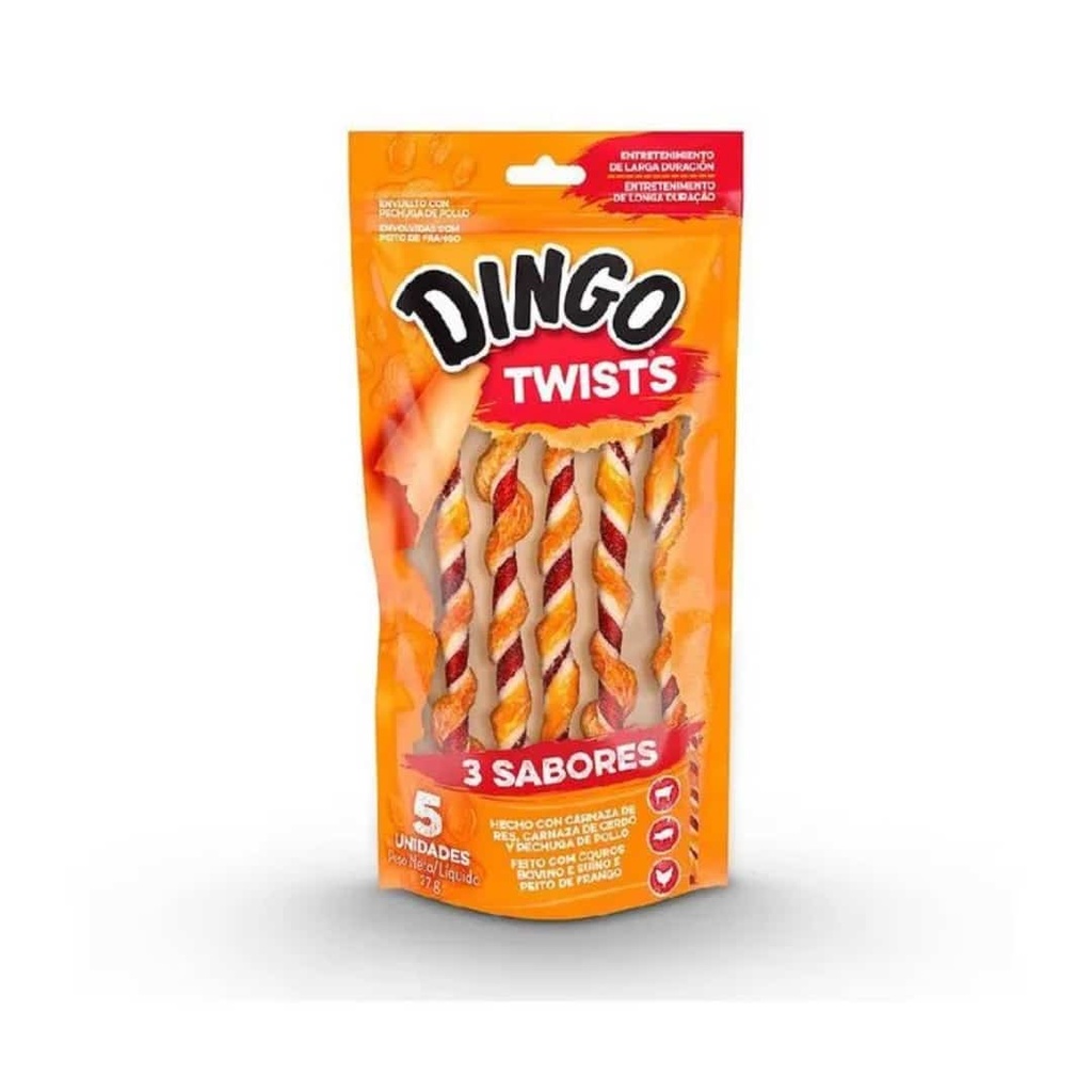 Dingo Twists 3 Sabores x 5 und