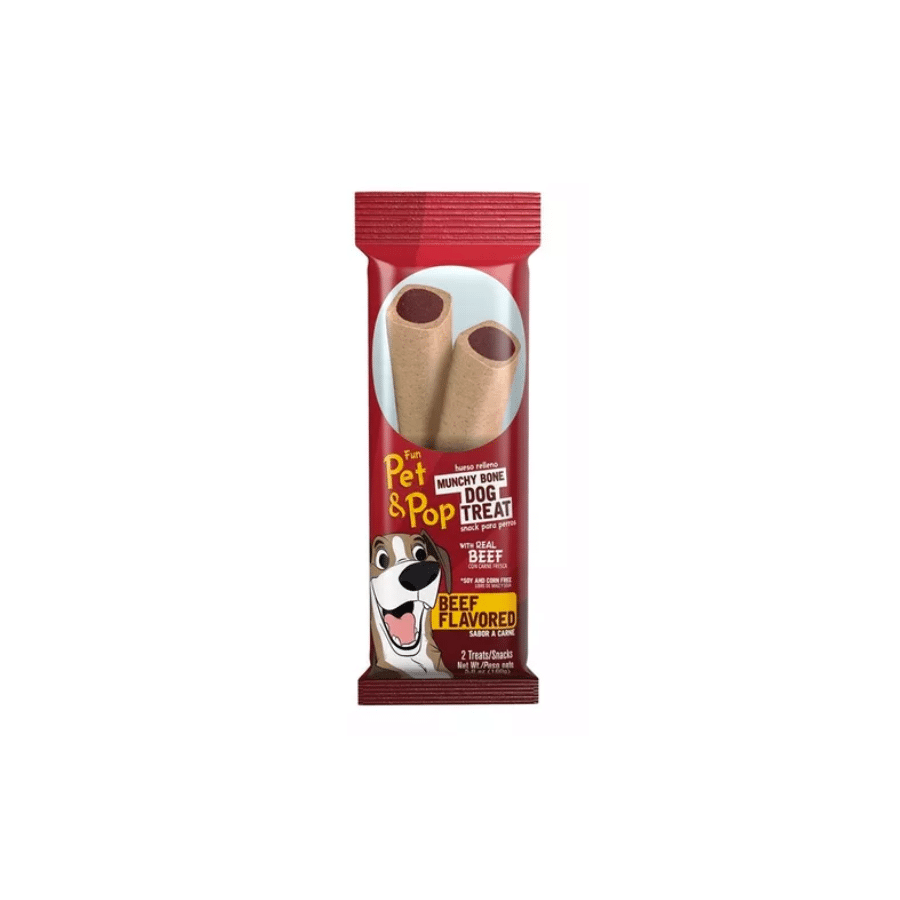 Fun Pet & Pop Hueso Relleno Beef 160gr