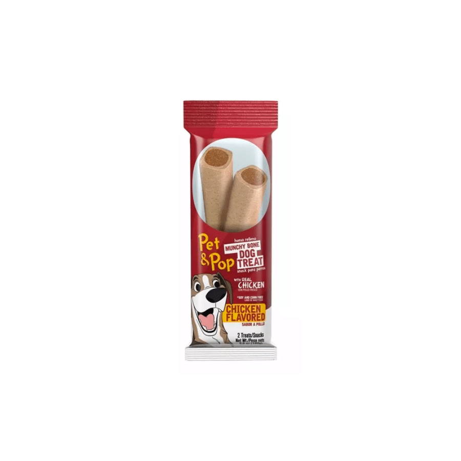 Fun Pet & Pop Hueso Relleno Peanut 160gr