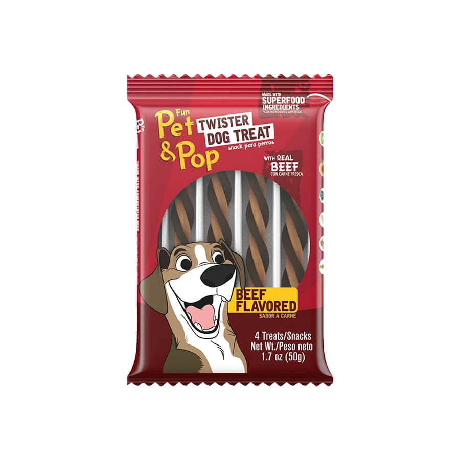 Fun Pet & Pop Twister Beef 50 gr.