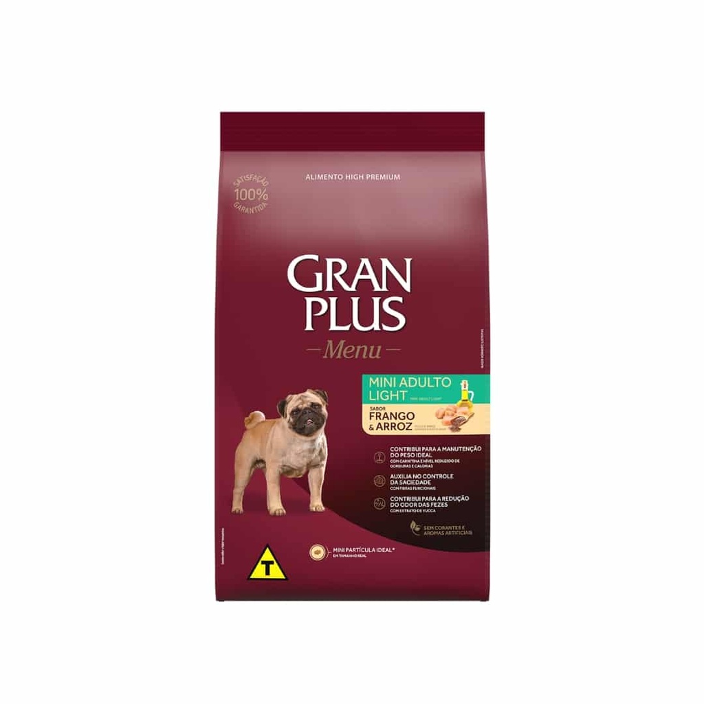 Gran Plus Menú Perro Adulto Mini Light Pollo y Arroz