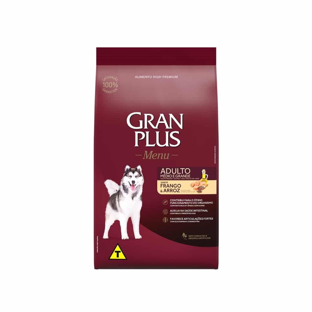 Gran Plus Menú Perro Adulto Pollo y Arroz