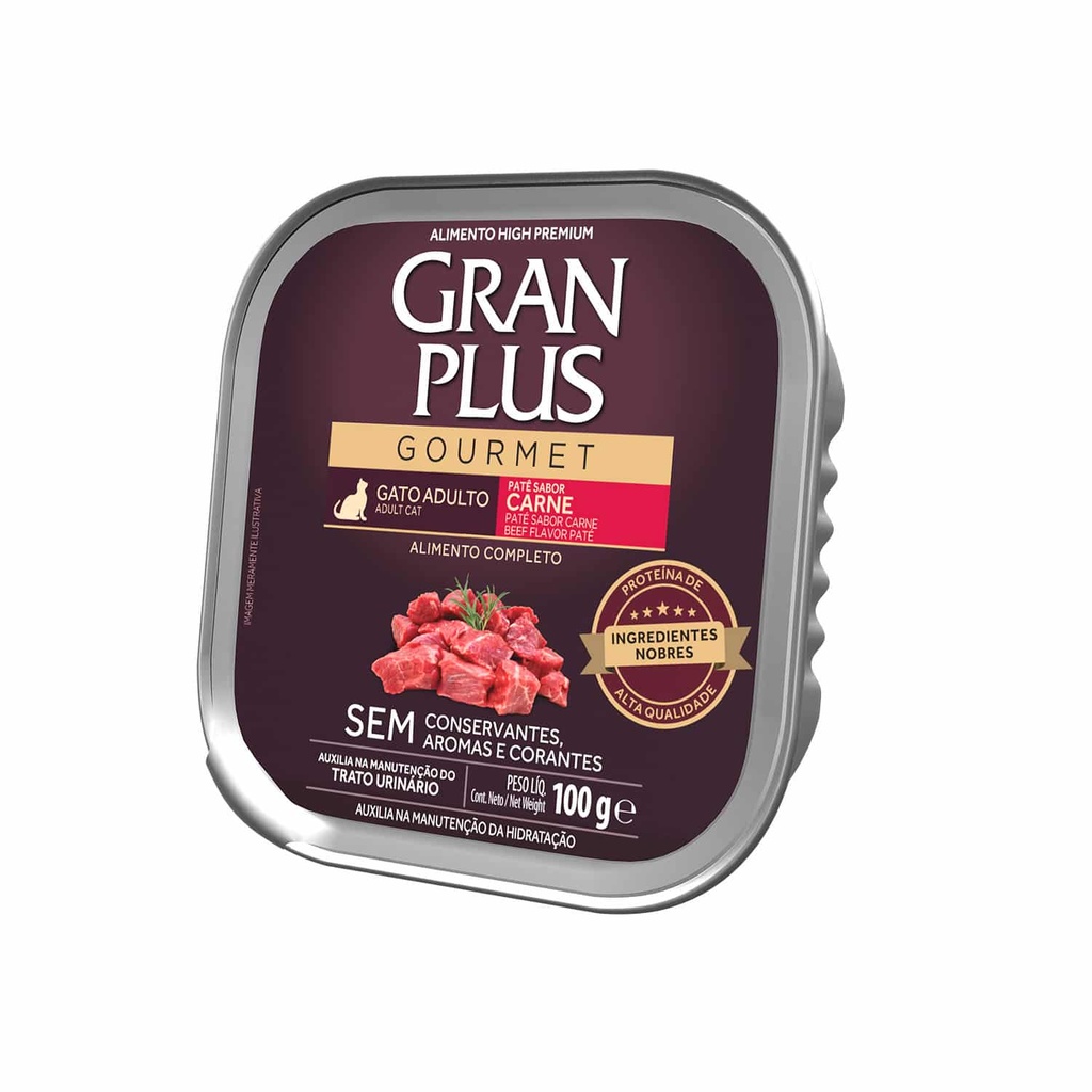 Gran Plus Paté Gourmet Gato Adulto Sabor Carne
