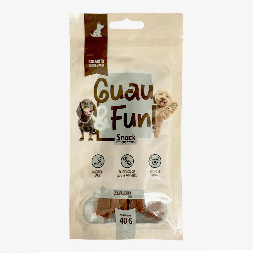 Guau and Fun Crystal Duck Strips - Tiras de pato