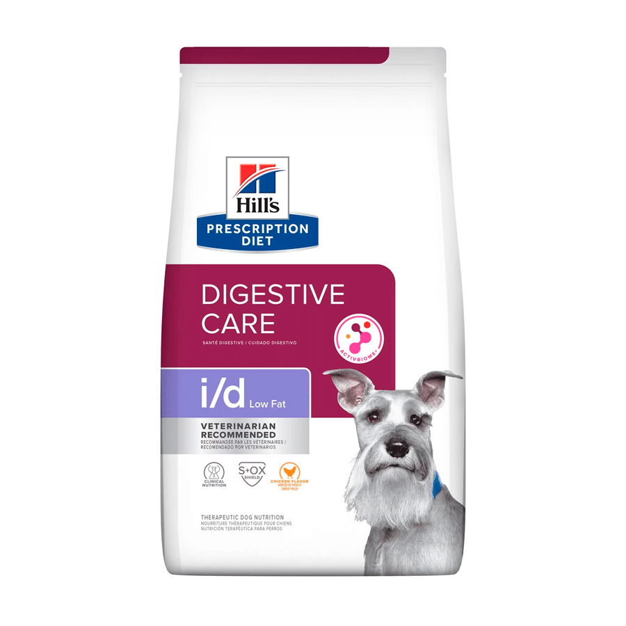 Hills Prescription Diet I/D, Salud Gastrointestinal Low Fat 3.9 KG 