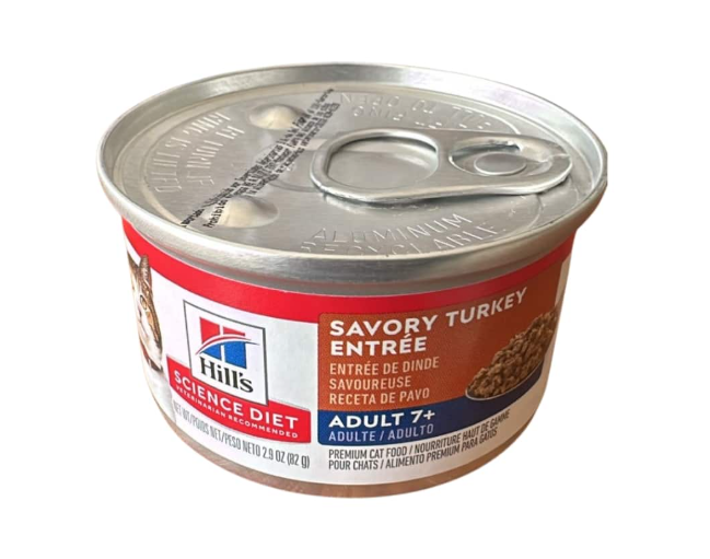 Hills Science Diet  Cat Adult 7+ Turkey