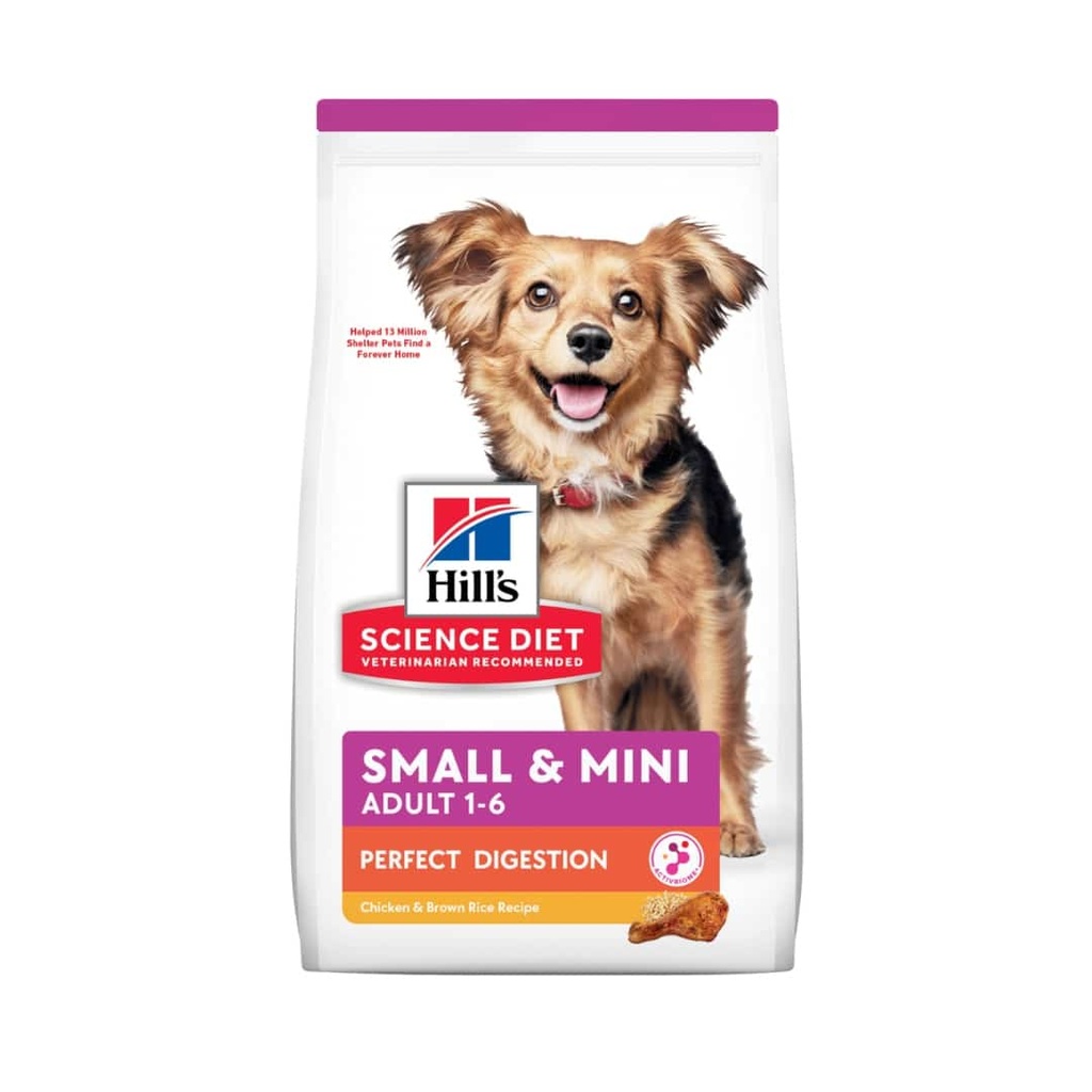 Hills Science Diet Adulto 1-6 Small and Mini Perfect Digestion 1.8 KG