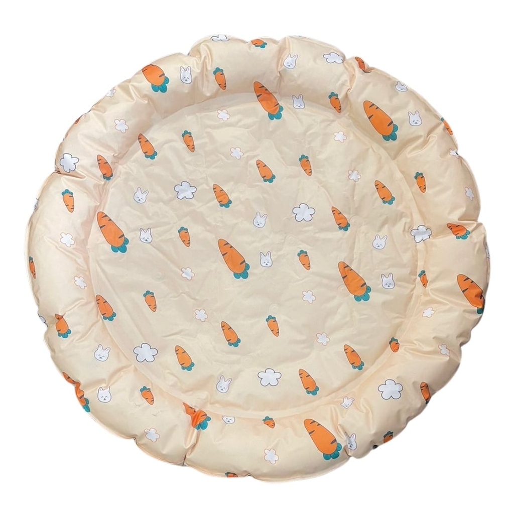 Manta Refrigerante Circular Amarilla