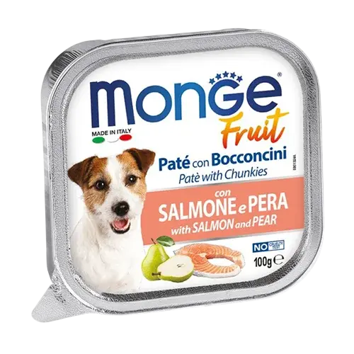 Monge Fruit Salmón y Pera Lata