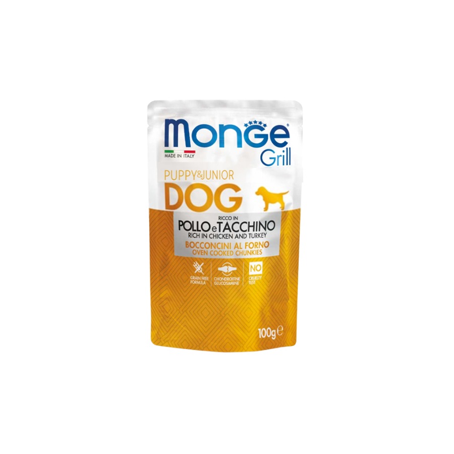 Monge Canine Grill Puppy Pollo Y Pavo Sobre 100 Gr