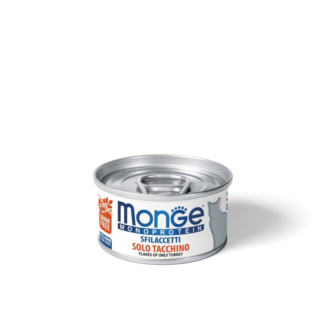 Monge Feline Adult Monoprotein Pavo Lata 80 Gr