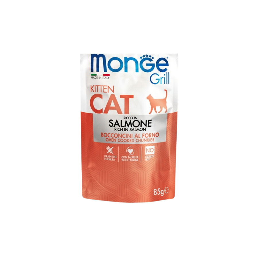 Monge Feline Grill Kitten Salmón 85 GR