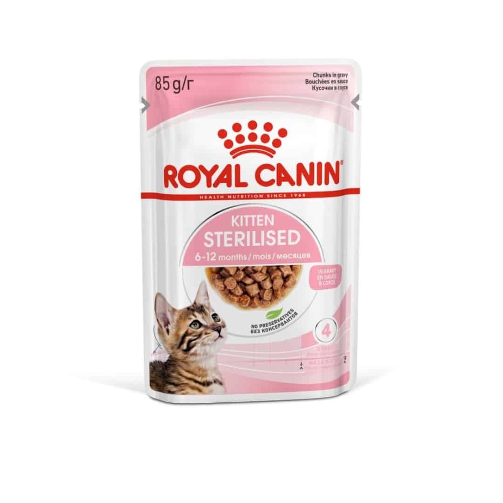 Royal Canin Kitten Sterilised Sobre Gravy Fhn 85 Gr