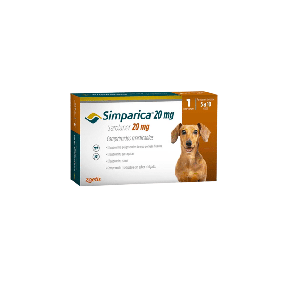 Simparica 20 Mg (5 A 10 Kg) 1TAB