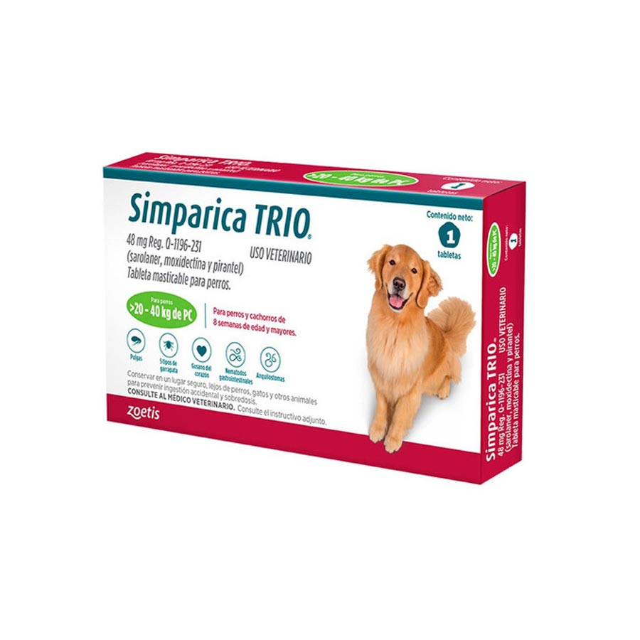 SIMPARICA TRIO VERDE 20.1-40 KG