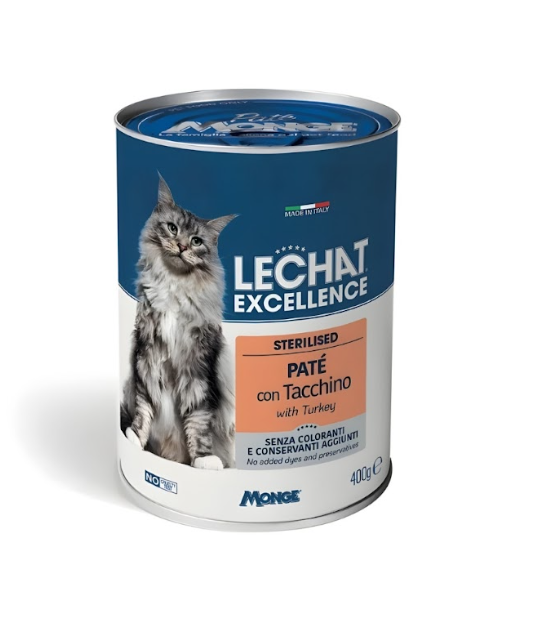 LeChat Excellence Esterilizado Paté con Pavo