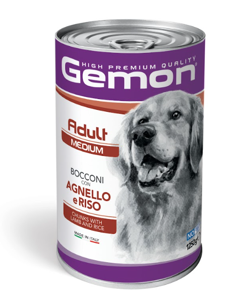 Gemon Adulto Medio Trozos Grandes con Cordero y Arroz