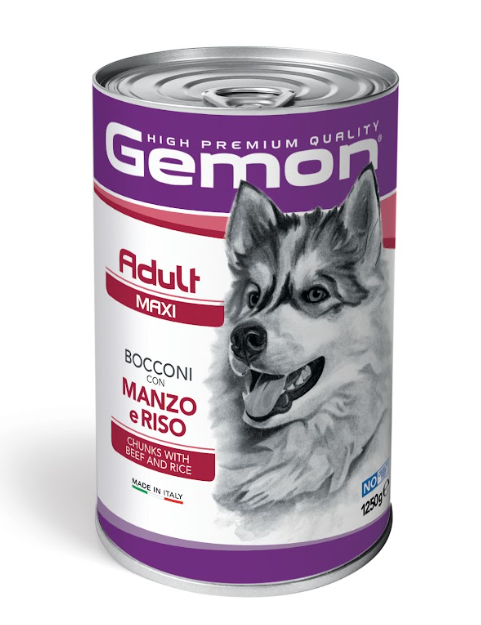 Gemon Adulto Maxi Trozos Grandes con Carne de Res y Arroz