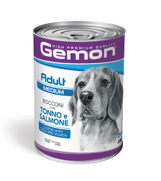 Gemon Adulto Medio Trozos Grandes con Atún y Salmón