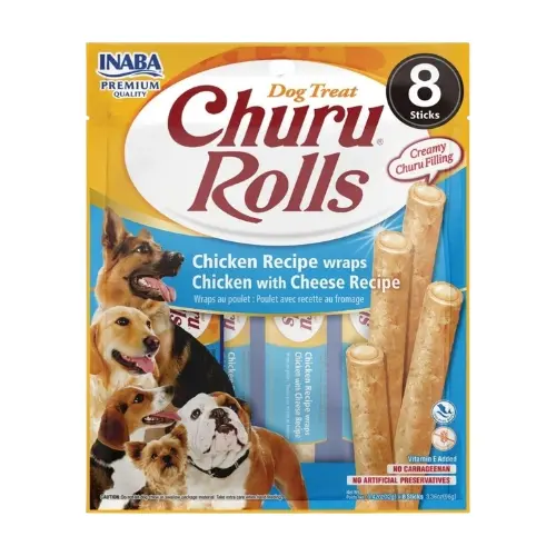 Churu Rolls For Dog Recipe Wraps Chicken With Cheese 8 Unidad