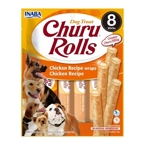 Churu Rolls For Dog Recipe Wraps Chicken 8 Unidad