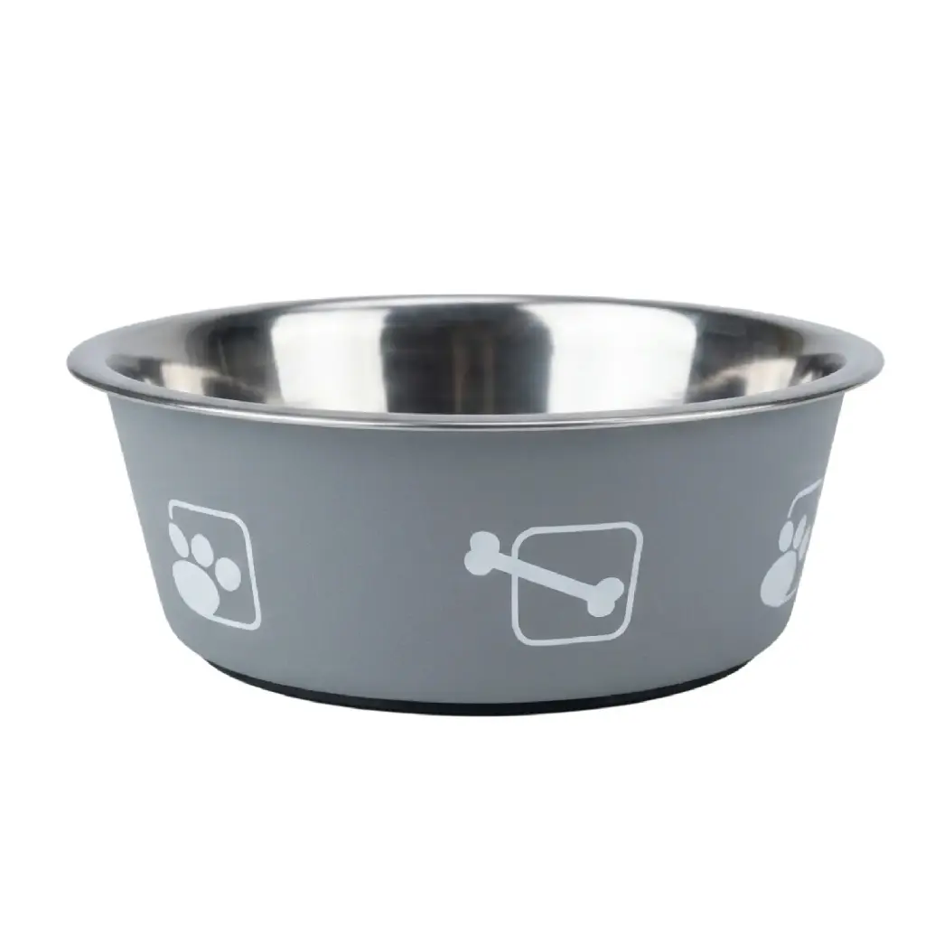 Plato Acero Antideslizante Claws & Paws
