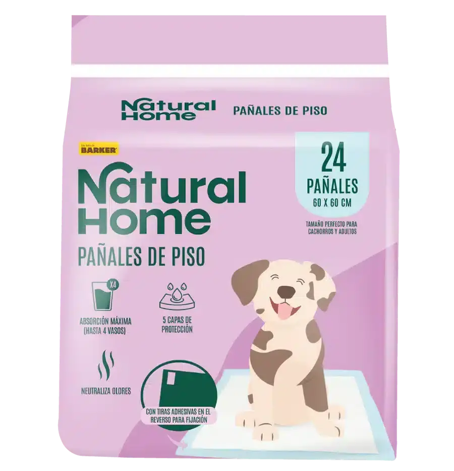 Barker Pañales Natural Home x 24 uds