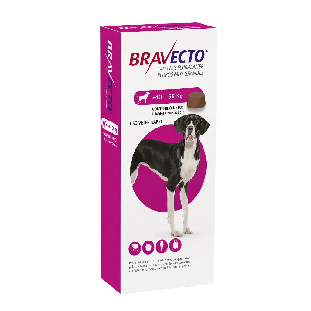 BRAVECTO 1400mg. ( 40Kg - 56Kg )