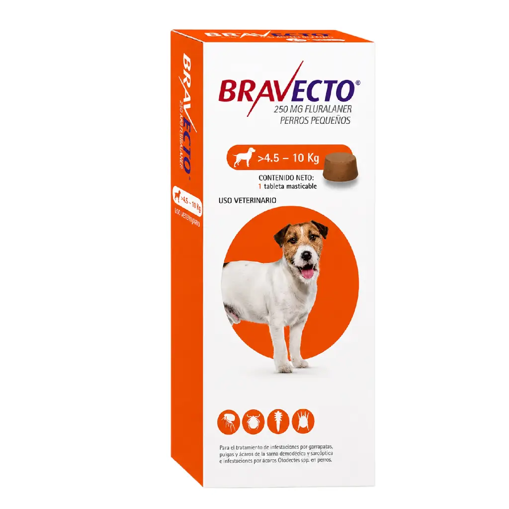 BRAVECTO 250mg. ( 4.5Kg - 10Kg )