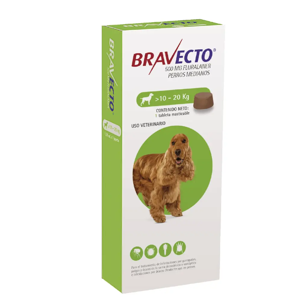 BRAVECTO 500mg (10KG - 20KG)