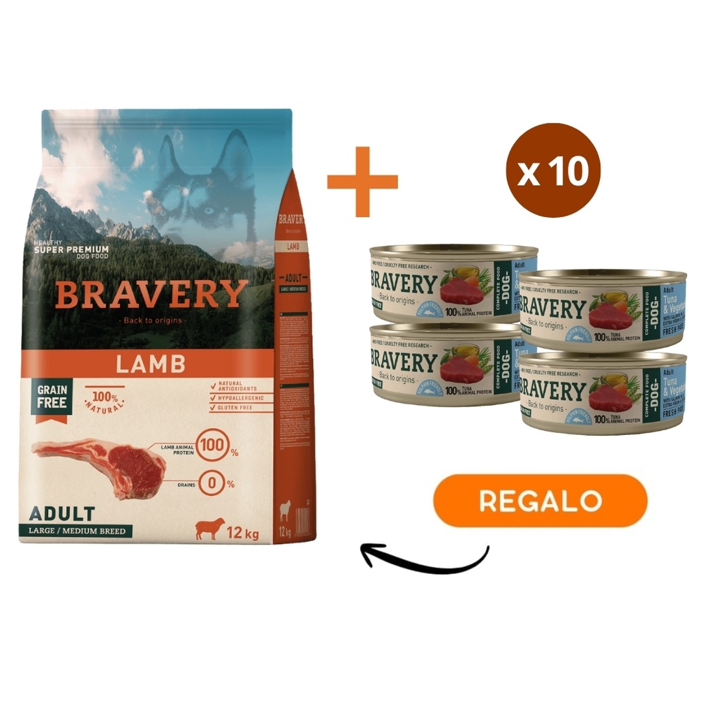 Bravery Lamb Adult Large/Medium Breeds