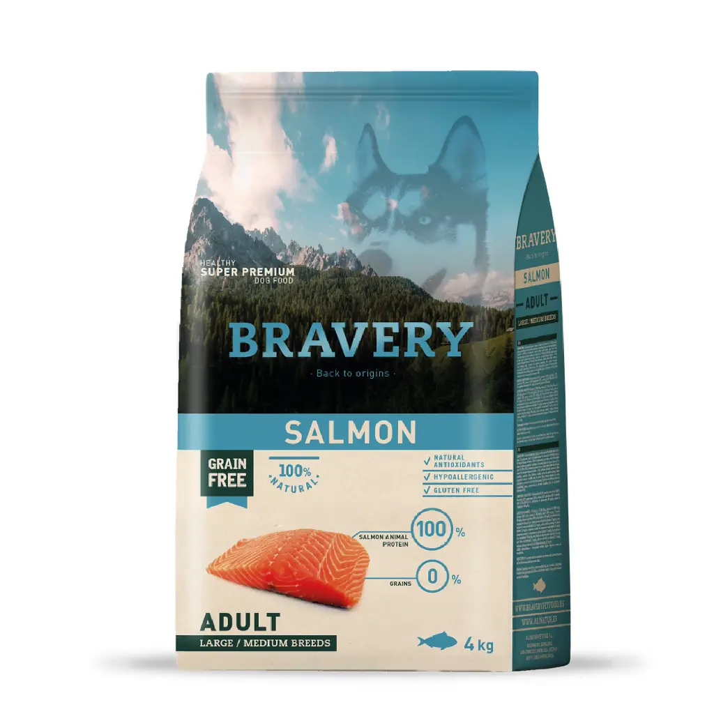 Bravery Salmon Adult Large/Medium Breeds