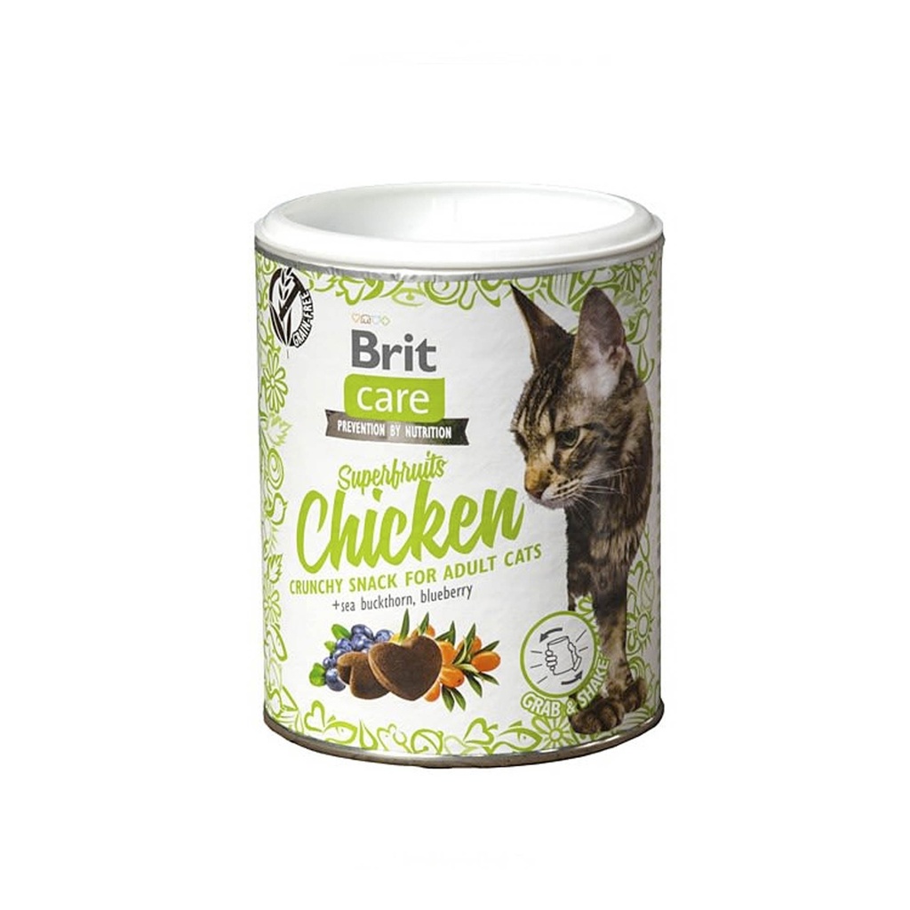 Brit Care Cat Snack Superfruits Chicken 100 Gr