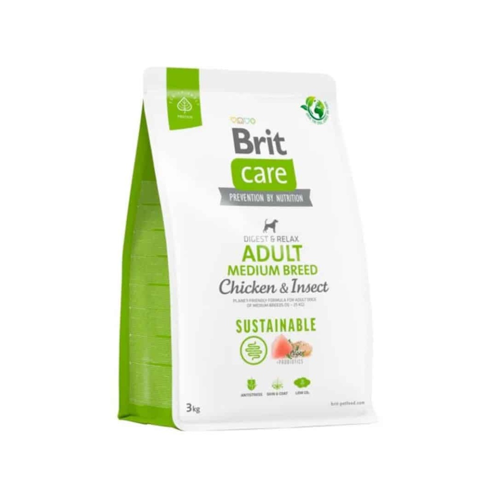 Brit Care Dog Adult Medium Breed Chicken & Insect 3 Kg
