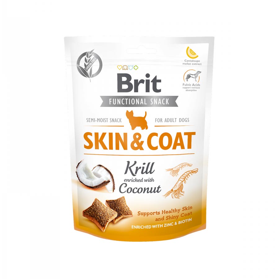 Brit Care Dog Functional Snack Skin & Coat Krill 150 Gr