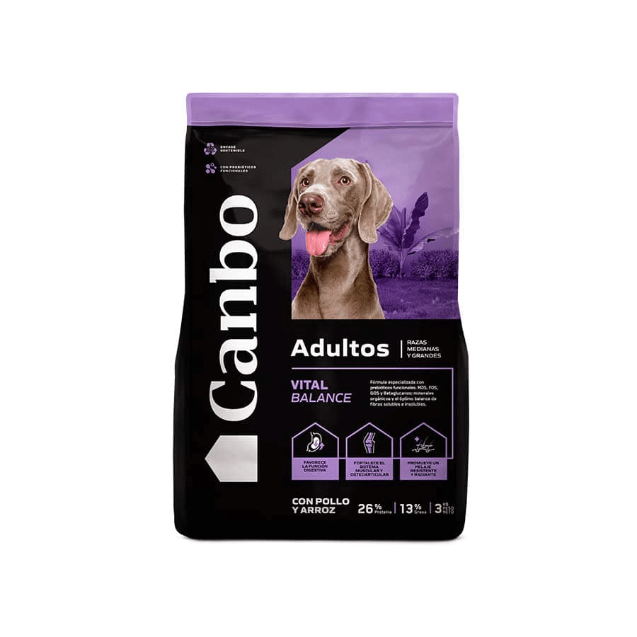 Canbo Dog Food Adultos Sb Pollo y Arroz Rz M y G