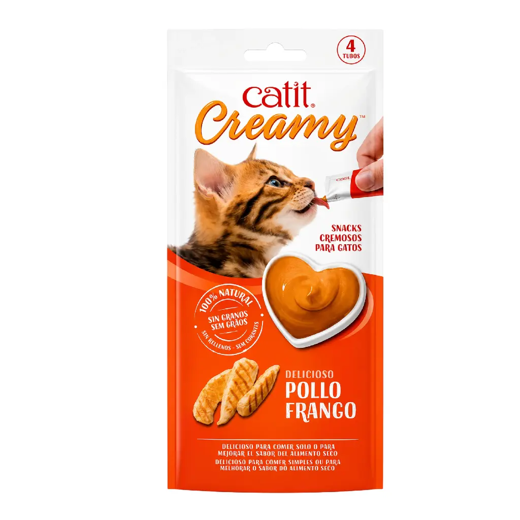 Cat It Creamy Pollo 4 x 10 Gr