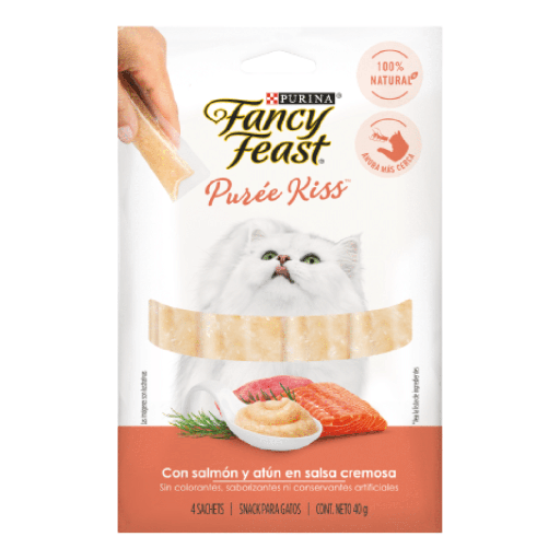 [MV002636] Fancy Feast Purée Kiss Salmón y Atún 4 x 10gr