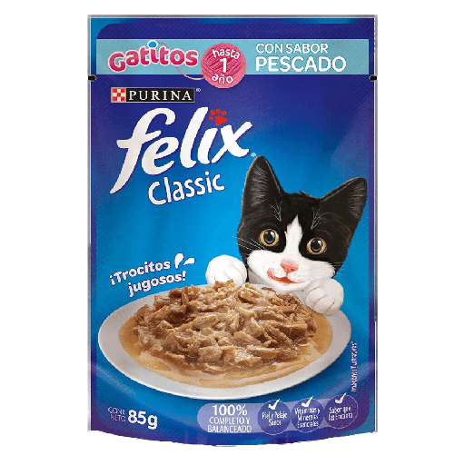 [MV002829] Felix Pouch Gatitos Pescado
