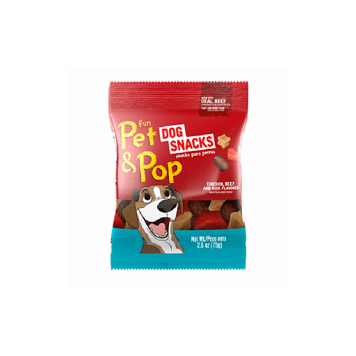 [MV002536] Fun & Pet Pop Dog Snacks Beef, Chicken and Rice Flavored 75gr