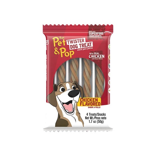[MV001986] Fun Pet & Pop Twister Pollo 50 gr.