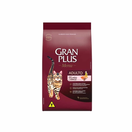 Gran Plus Menú Gato Adulto Salmón y Arroz