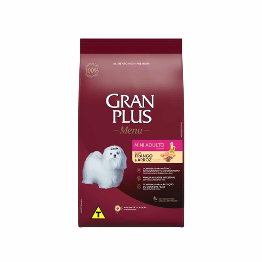 Gran Plus Menú Perro Adulto Mini Pollo y Arroz