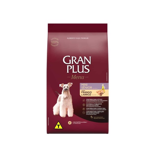 Gran Plus Menú Perro Senior Mini Pollo y Arroz