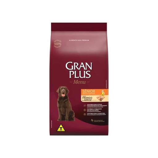 Gran Plus Menú Perro Senior Pollo y Arroz