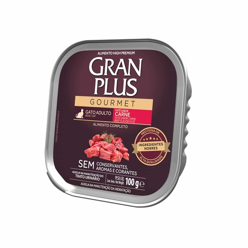 Gran Plus Paté Gourmet Gato Adulto Sabor Carne