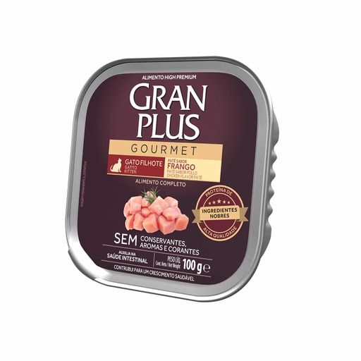 [MV004330] Gran Plus Paté Gourmet Gato Cachorro Sabor Pollo