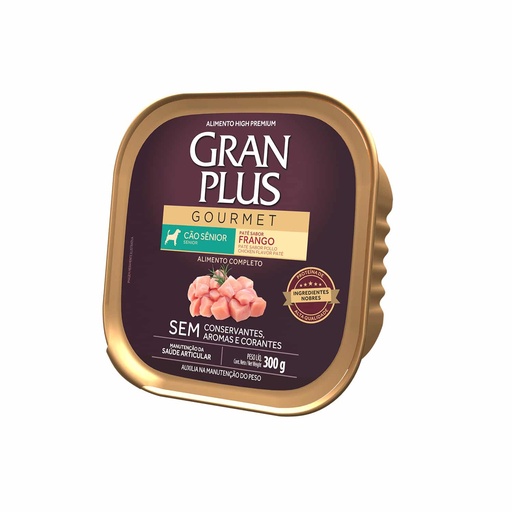 [MV004324] Gran Plus Paté Gourmet Perro Senior Sabor Pollo