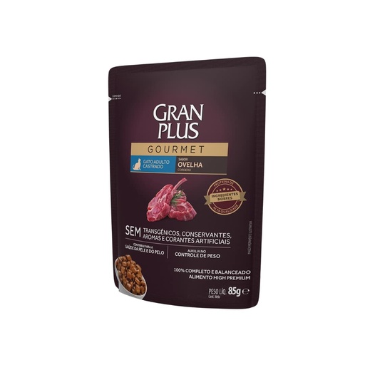 [MV004349] Gran Plus Sache Gourmet Gato Adulto Castrado Sabor Oveja