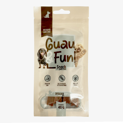 Guau and Fun Crystal Duck Strips - Tiras de pato